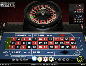 French Roulette online by NetEnt software