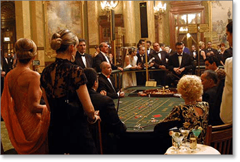 French roulette at the glamorous Monte Carlo Casino French roulette at Casino de Monte-Carlo