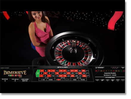 Immersive Live Dealer Roulette