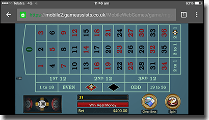 Play online roulette on smartphones and tablets