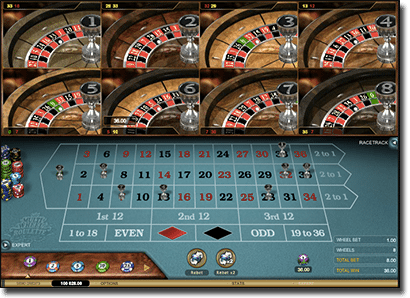 Play Multi-wheel Roulette for real money online