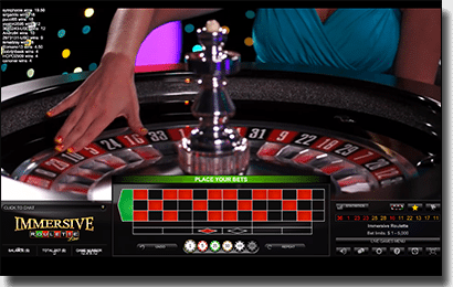 Play immersive roulette by Evolution Gaming