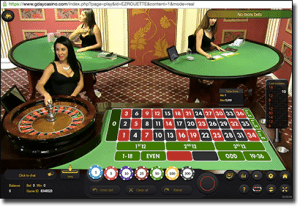 Ezugi live-dealer roulette for real money