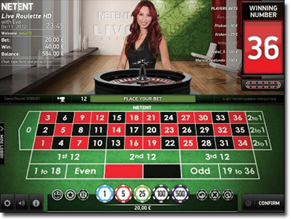 Live dealer roulette by Net Entertainment Live dealer roulette by Net Entertainment