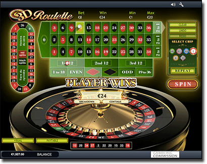 Playtech 3D roulette games online