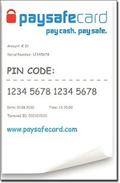 Paysafecard pre-paid cards for roulette deposits