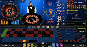 Dolphin's Pearl live dealer roulette by Extreme Gaming