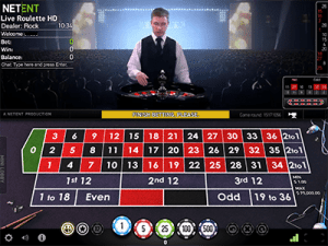 NetEnt live dealer online roulette