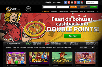 Casino.com desktop instant play casino