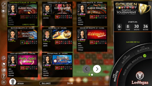 Extreme Gaming live dealer roulette lobby Extreme Gaming live dealer roulette lobby