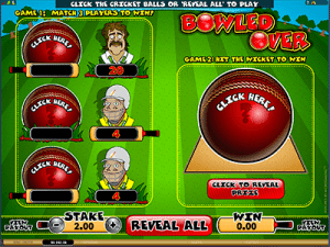 Bowled Over scratchie by Microgaming at Casino-Mate Bowled over by Microgaming
