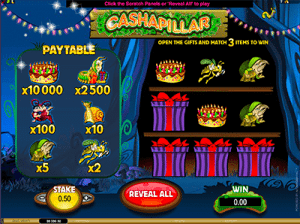 Celebrate a catapillar's birthday to win on Microgaming's Cashapillar Microgaming's Cashapillar